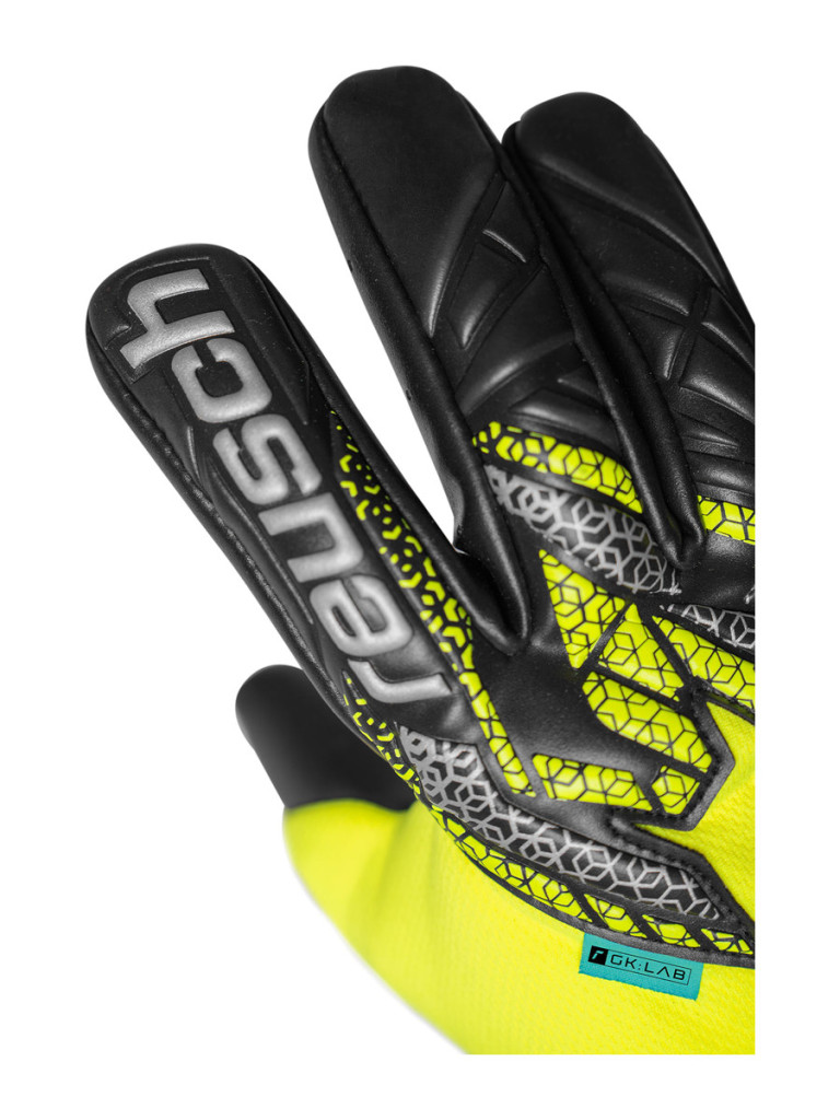 Вратарски ръкавици Reusch Attrakt Gold X NC 2025 - Yellow-Black-Silver