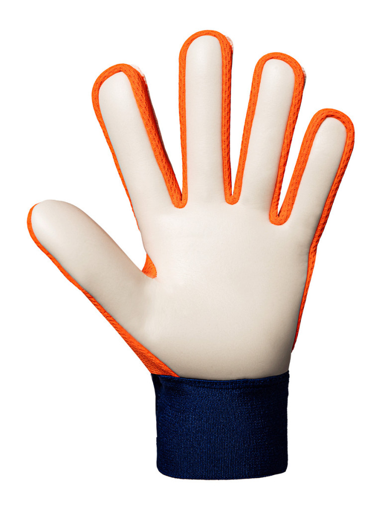 Детски вратарски ръкавици Reusch Attrakt Starter Solid Junior 2025 - Shocking Orange-Energize Blue