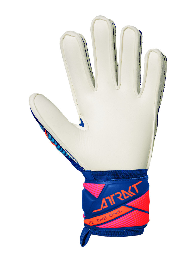 Детски вратарски ръкавици Reusch Attrakt Advance Junior 2026 - Sharp Blue-White-Shocking Orange