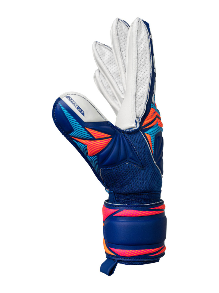 Детски вратарски ръкавици Reusch Attrakt Advance Junior 2026 - Sharp Blue-White-Shocking Orange