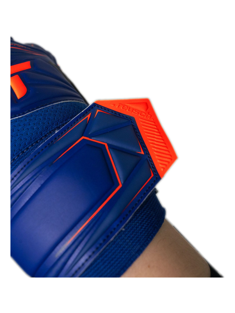 Reusch Attrakt Infinity Finger Support 2026 Goalkeeper Gloves - Blue-Orange