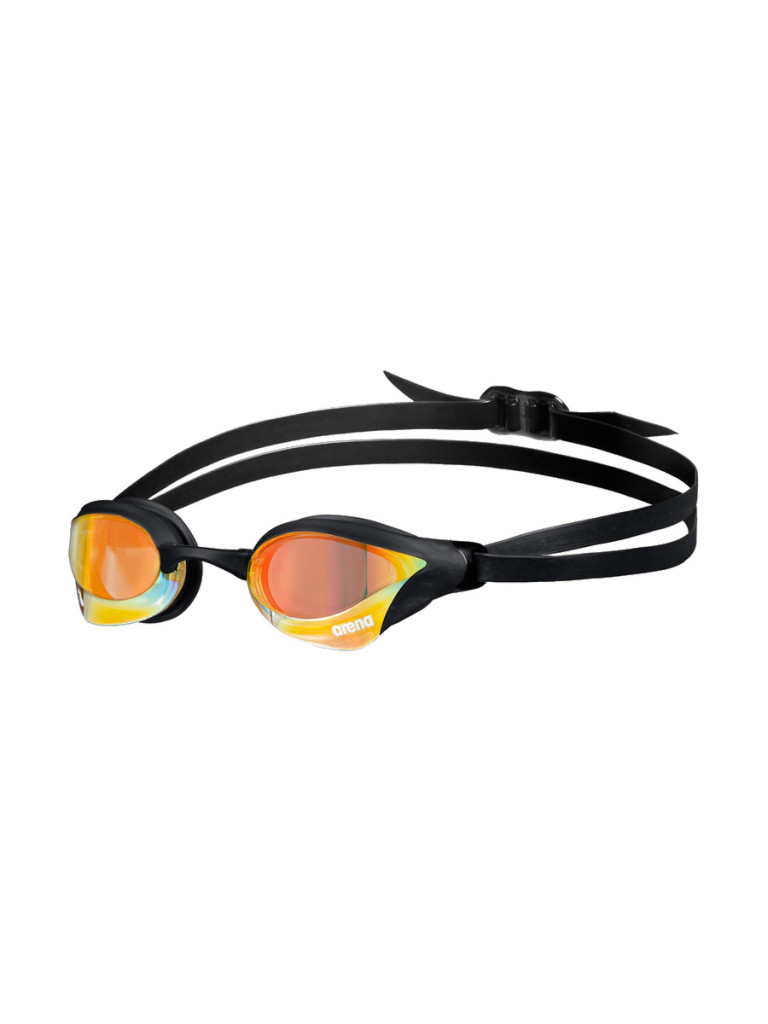 Състезателни очила за плуване Arena Cobra Core Swipe Mirror - Yellow Copper-Black
