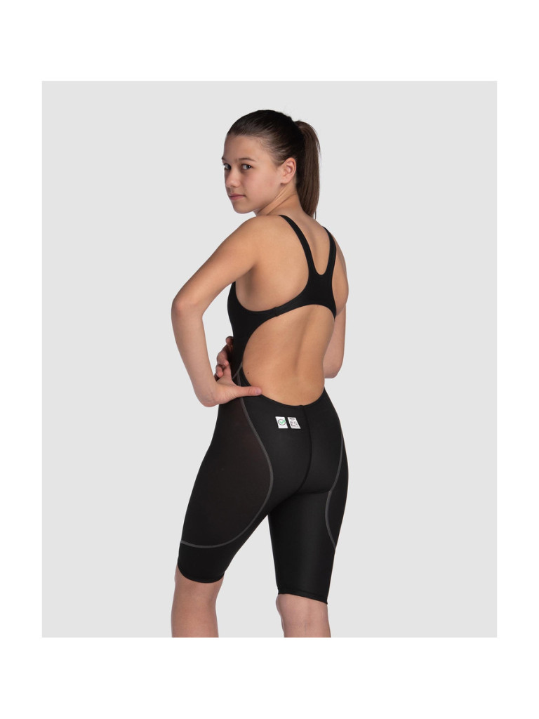 Детски състезателен бански Arena Powerskin ST Next Open Back - Black