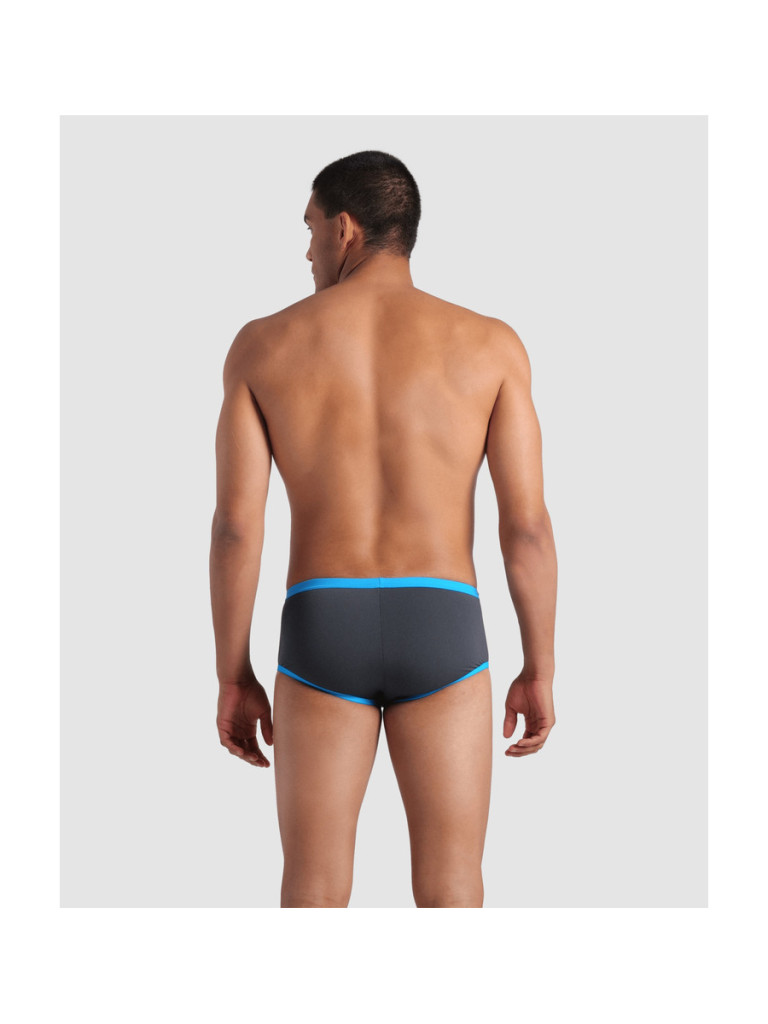 Мъжки бански Arena One Biglogo Low Waist Short - Asphalt-Turquoise