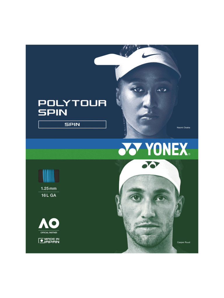 Тенис кордаж Yonex POLYTOUR SPIN 12 м - Cobalt Blue