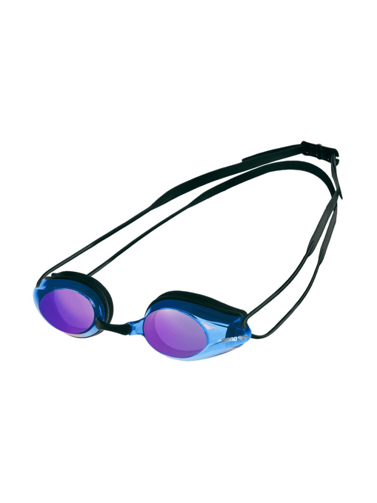 Състезателни очила за плуване Arena Tracks Mirror - Black-Blue Multi-Black