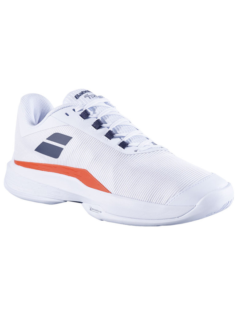 Babolat Jet Tere 2 All Court Men's Tennis Shoes - White / Strawberry Red