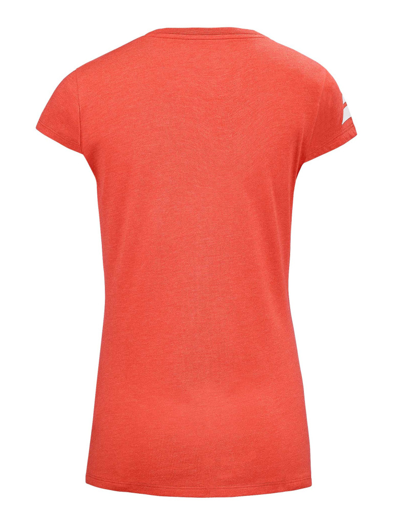 Дамска тениска Babolat EXERSIZE STRIPE TEE POPPY RED