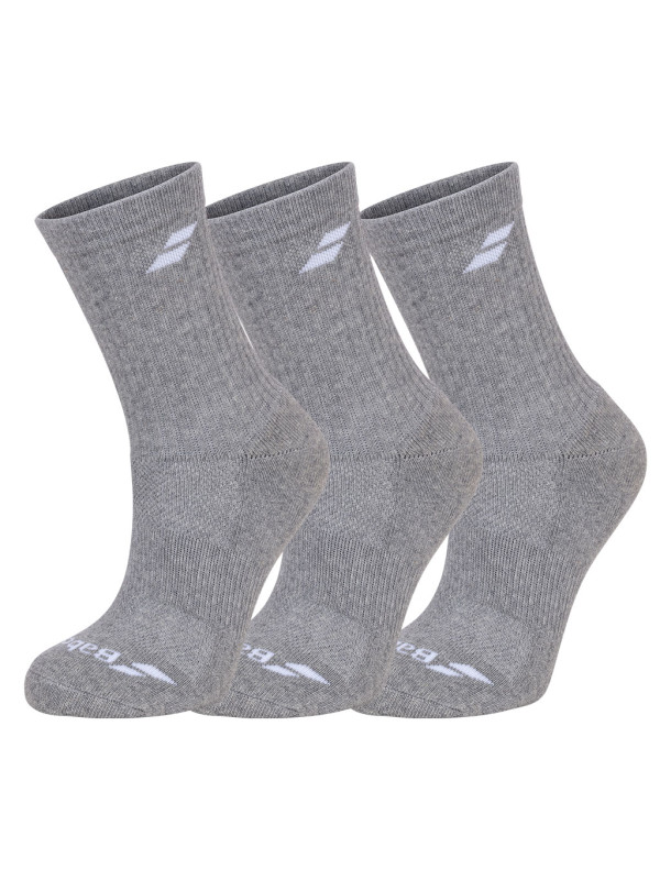Babolat 3 PAIRS PACK SOCKS JNR детски чорапи, 3 чифта, Grey, размер 31-34