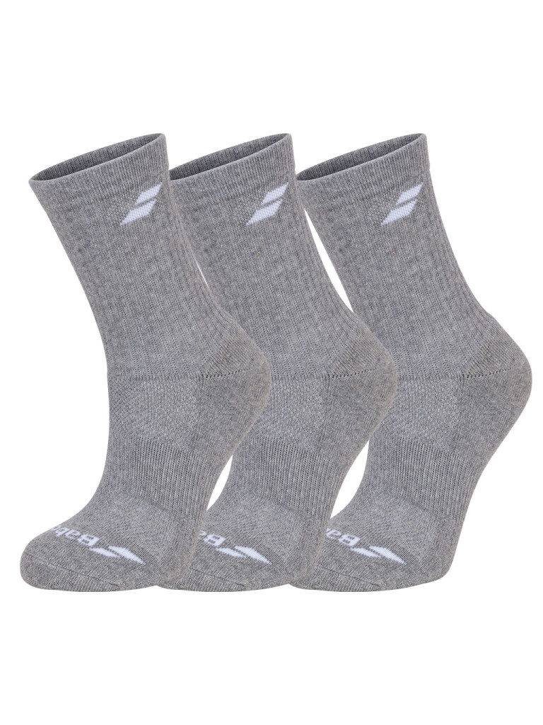 Babolat 3 PAIRS PACK SOCKS JNR детски чорапи, 3 чифта, Grey, размер 31-34