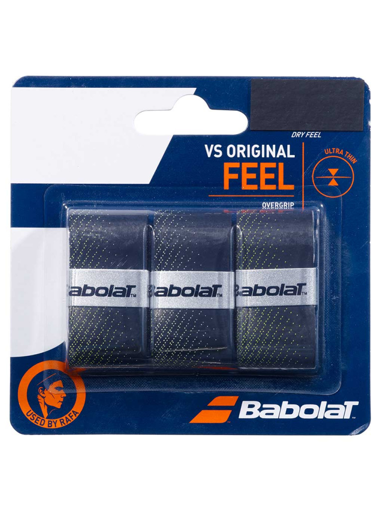Овъргрип Babolat VS Original X3, черен/жълт