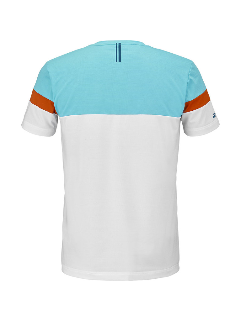 Babolat CREW NECK TEE WHITE мъжка тениска за падел