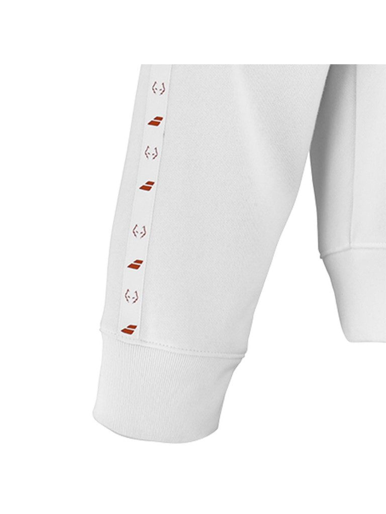 Babolat HOOD SWEAT J LEBRON WHITE мъжки суитшърт с качулка