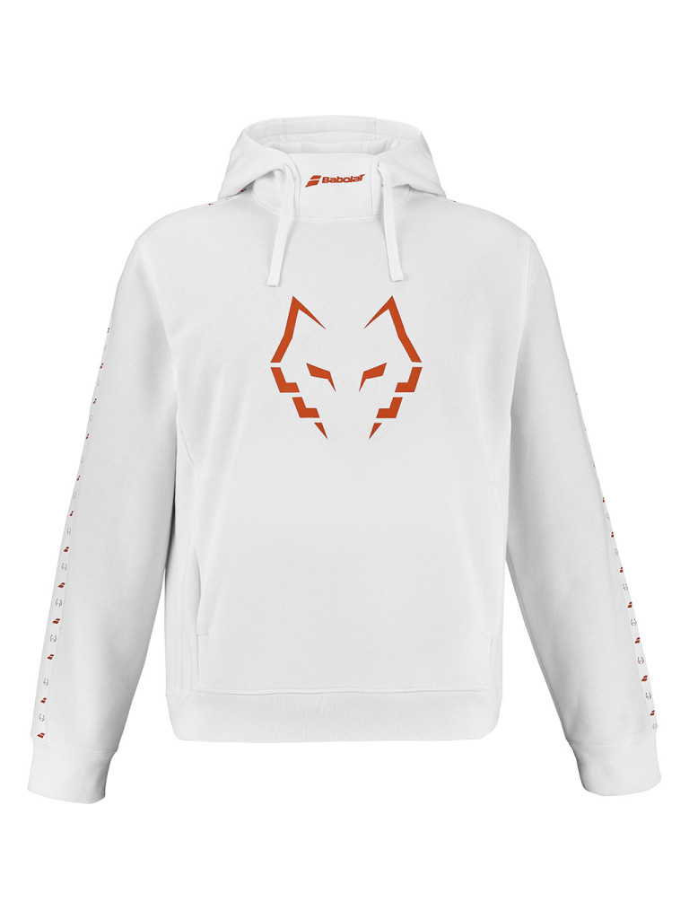Babolat HOOD SWEAT J LEBRON WHITE мъжки суитшърт с качулка