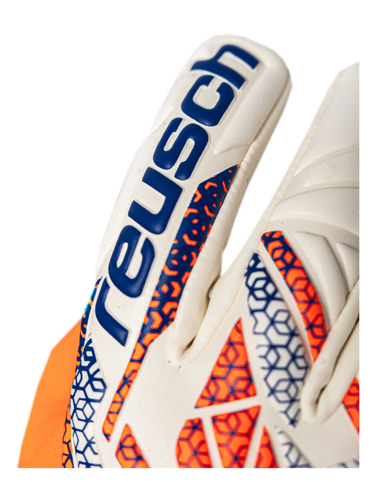 Reusch Attrakt Gold X NC 2025 Goalkeeper Gloves - Orange-Blue-White