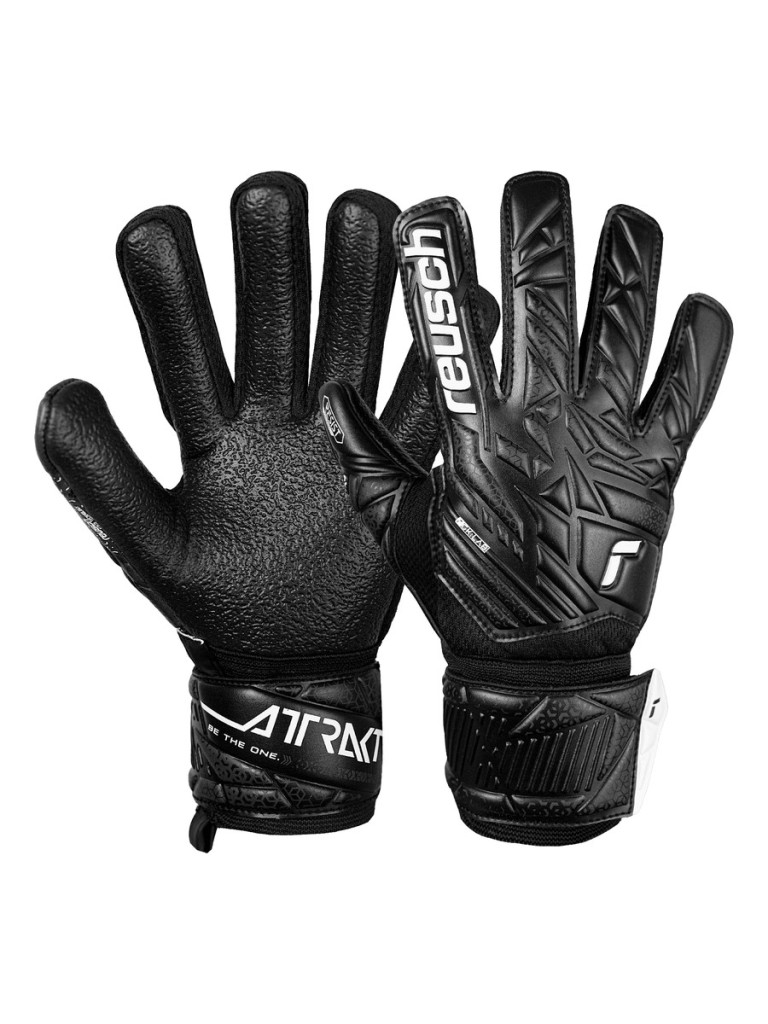 Reusch Attrakt Resist Junior 2025 Goalkeeper Gloves - Black