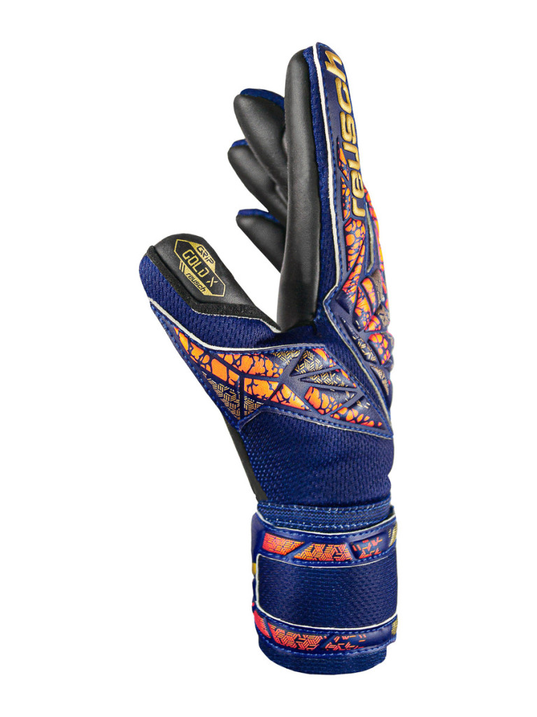 Вратарски ръкавици Reusch Attrakt Gold X 2024 - Premium Blue-Gold-Black