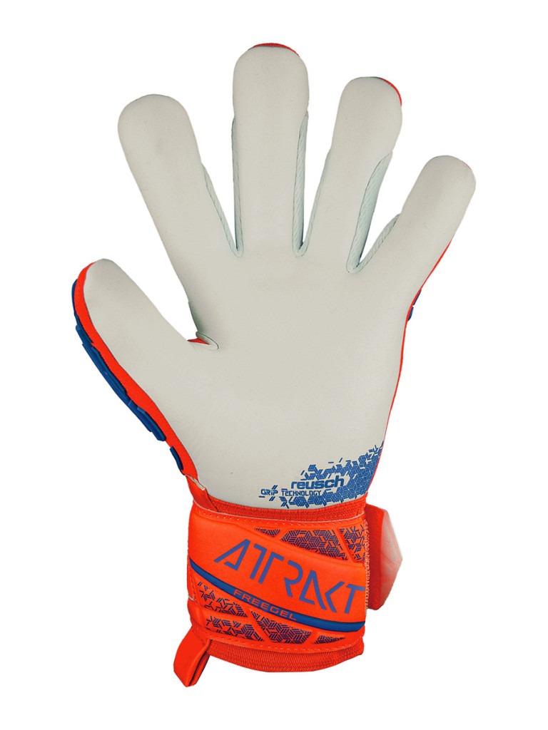Reusch Attrakt Freegel Silver 2024 Goalkeeper Gloves - Orange-Blue