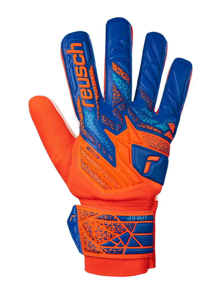 Вратарски ръкавици Reusch Attrakt Starter Solid 2025 - Orange-Blue