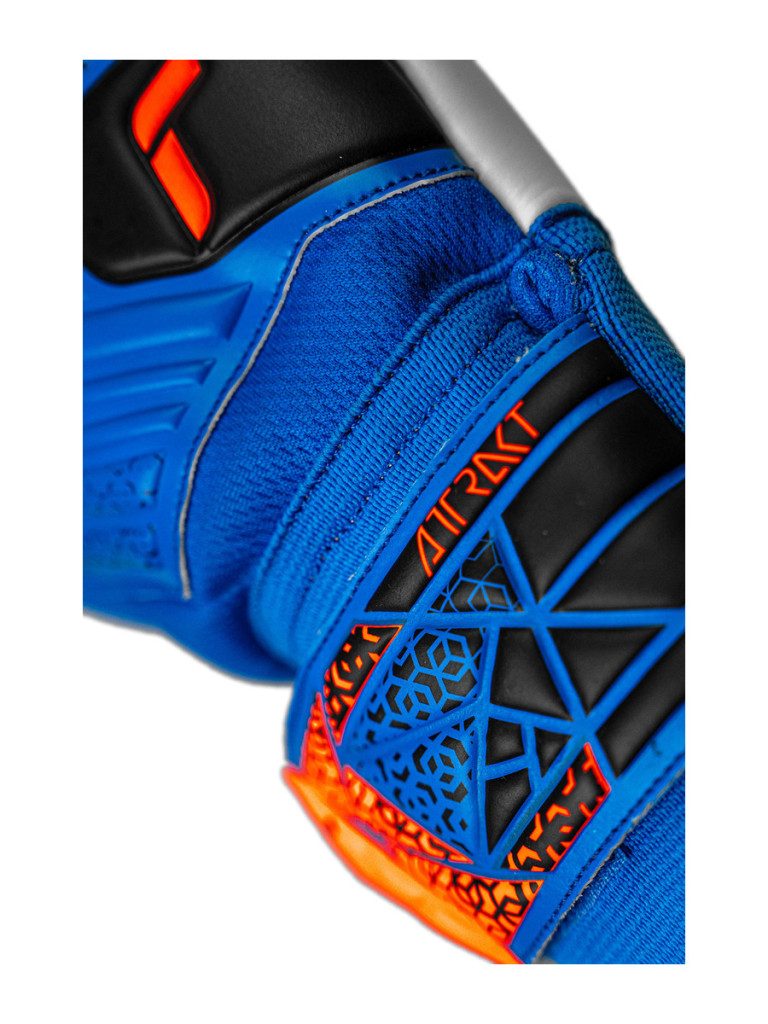 Детски вратарски ръкавици Reusch Attrakt Starter Solid Junior 2025 - Blue-Orange-Black