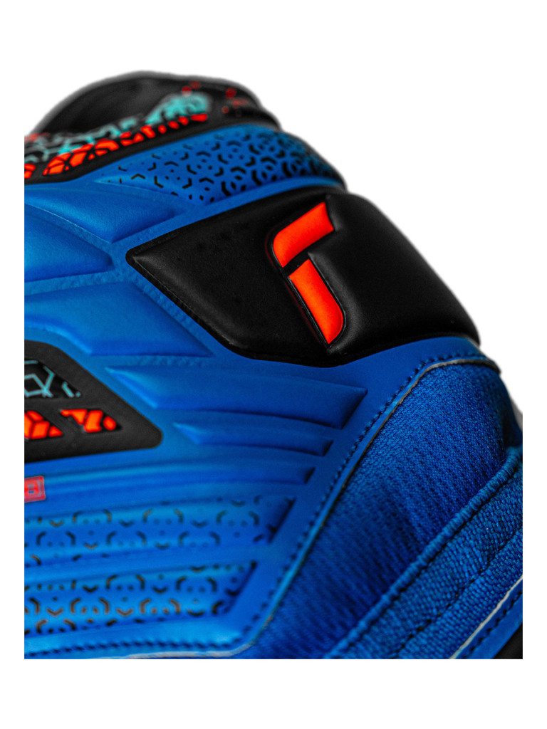 Детски вратарски ръкавици Reusch Attrakt Starter Solid Junior 2025 - Blue-Orange-Black