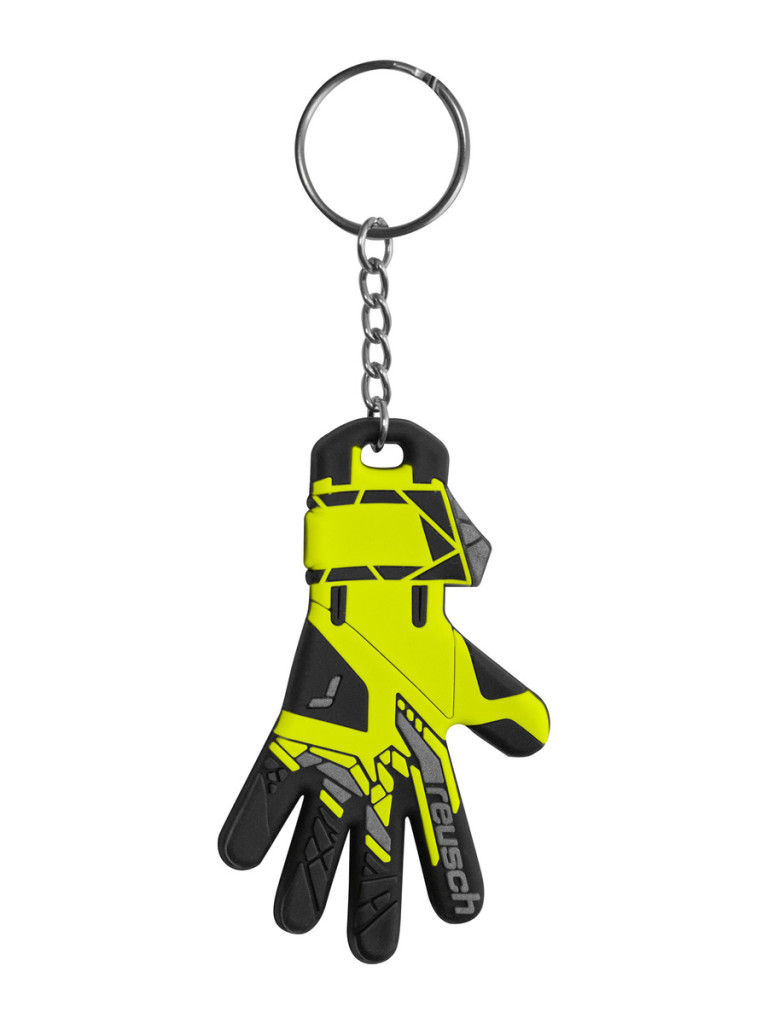 Reusch Keyring Goalkeeper Glove - Safety Yellow-Silver-Black
