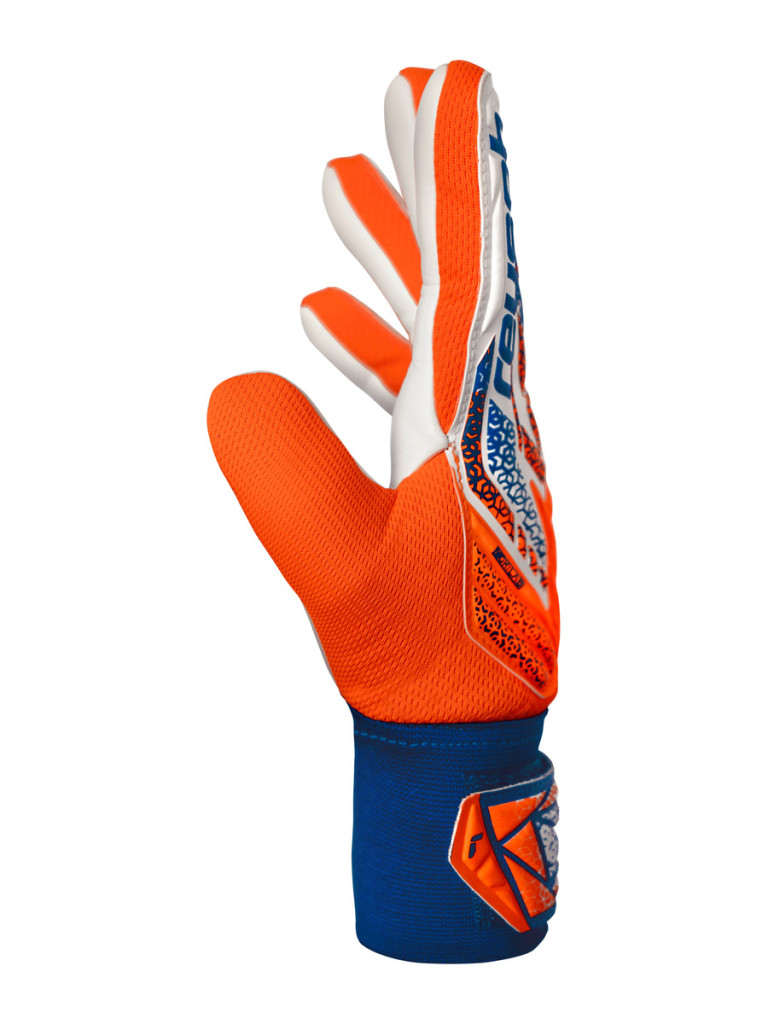 Вратарски ръкавици Reusch Attrakt Starter Solid 2025 - White-Orange-Blue