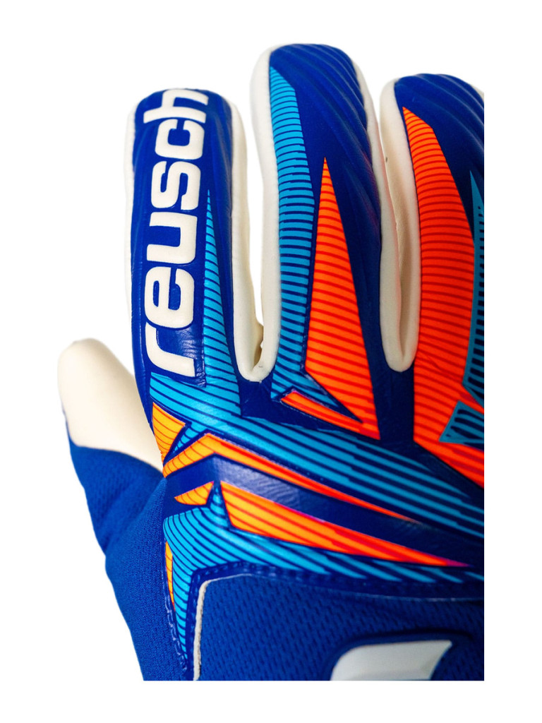 Вратарски ръкавици Reusch Attrakt Gold X NC 2026 - Sharp Blue-White-Shocking Orange