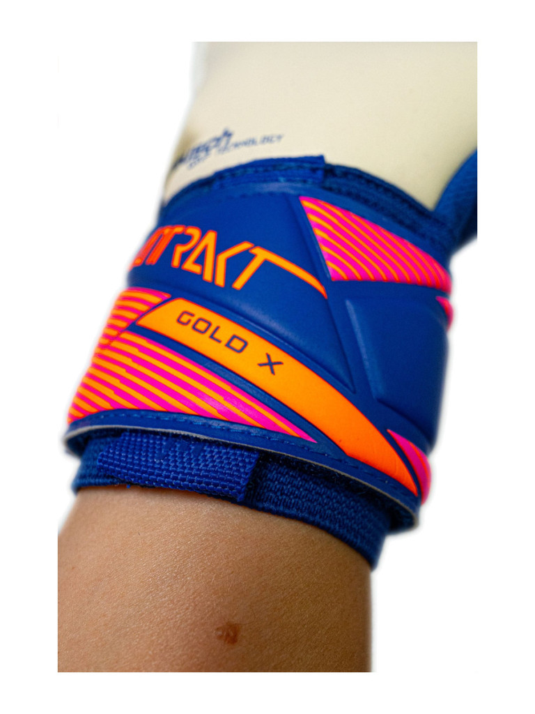 Вратарски ръкавици Reusch Attrakt Gold X NC 2026 - Sharp Blue-White-Shocking Orange