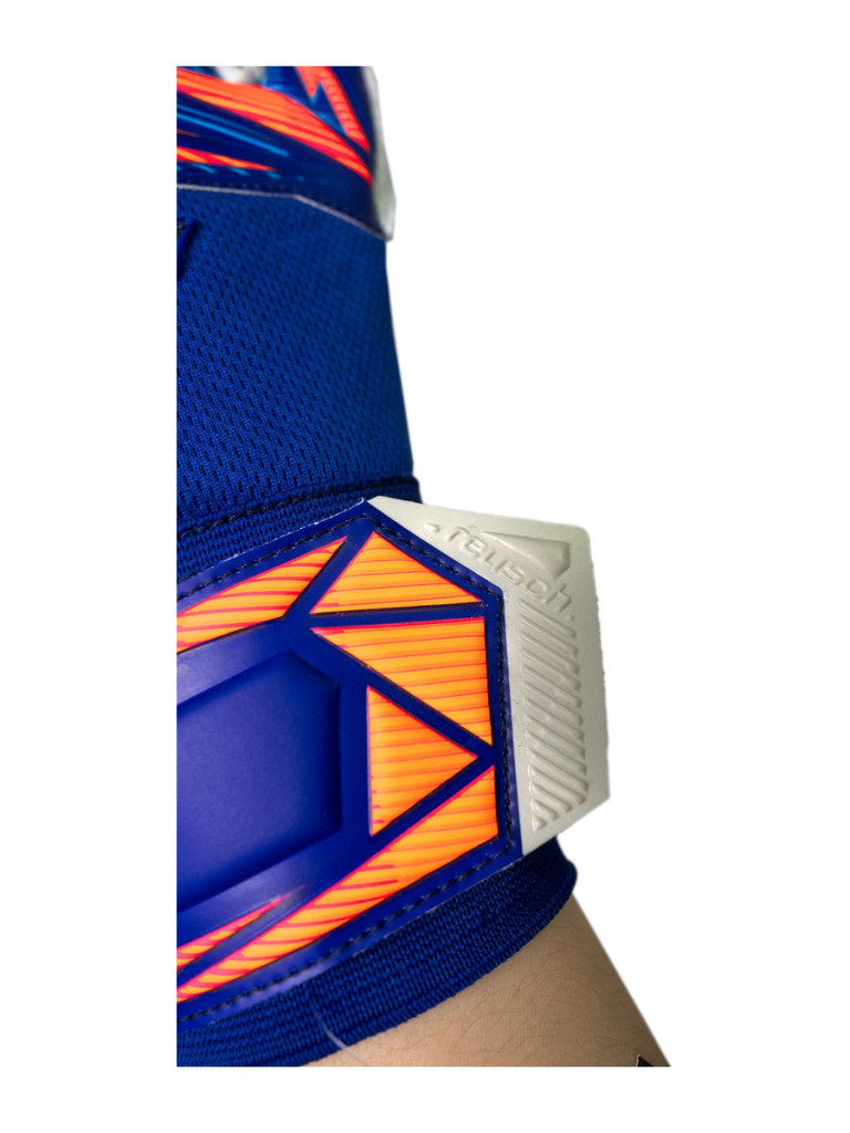 Reusch Attrakt Advance 2026 Goalkeeper Gloves - Sharp Blue-White-Shocking Orange