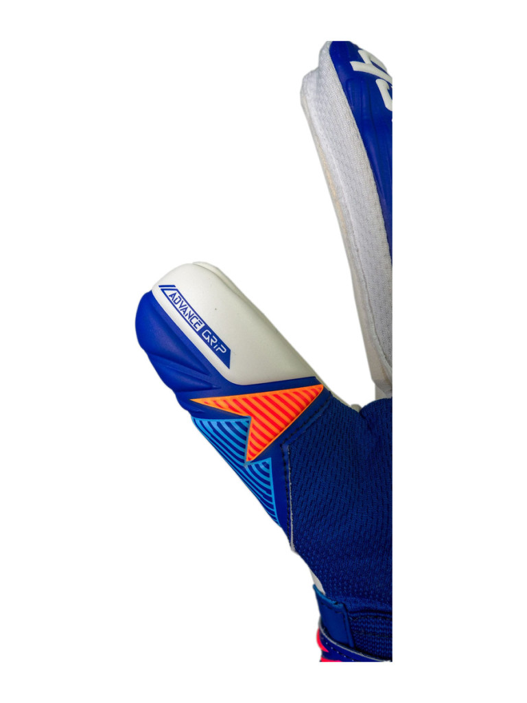 Reusch Attrakt Advance 2026 Goalkeeper Gloves - Sharp Blue-White-Shocking Orange