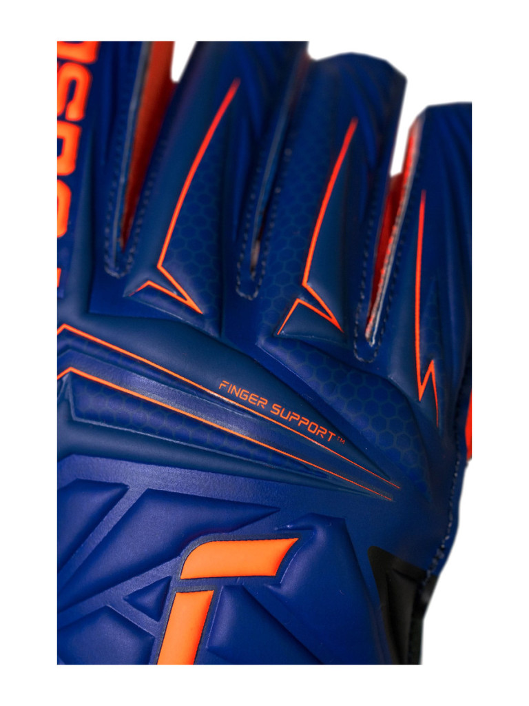 Детски вратарски ръкавици Reusch Attrakt Infinity Finger Support Junior 2026 - Blue-Orange