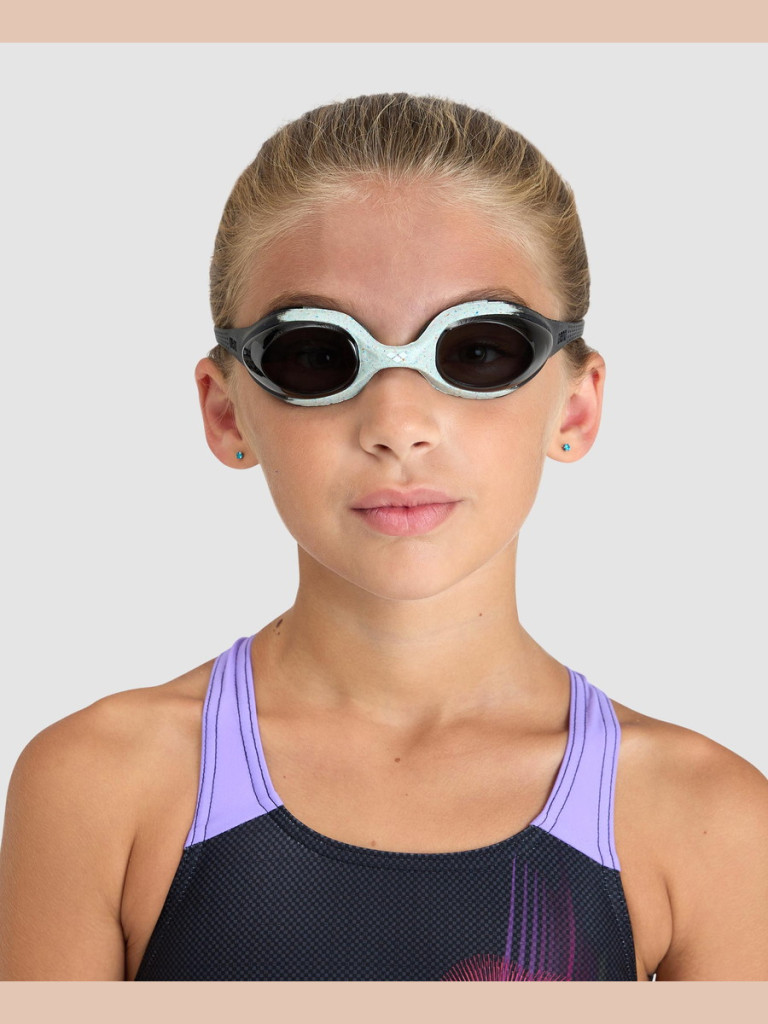 Детски очила за плуване Arena Spider Junior - R Smoke-Grey-Black