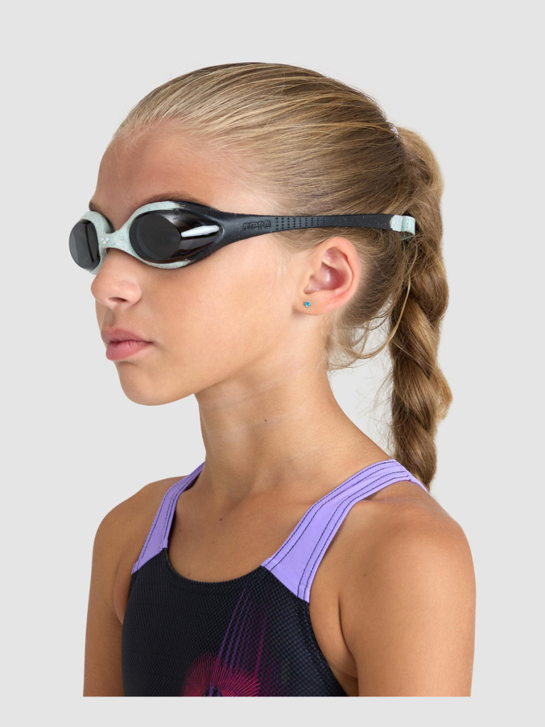 Детски очила за плуване Arena Spider Junior - R Smoke-Grey-Black