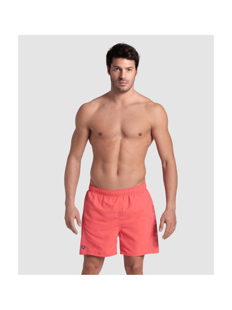 Мъжки плажни шорти Arena Fundamentals Arena Logo Boxer R - Coral-Light Royal