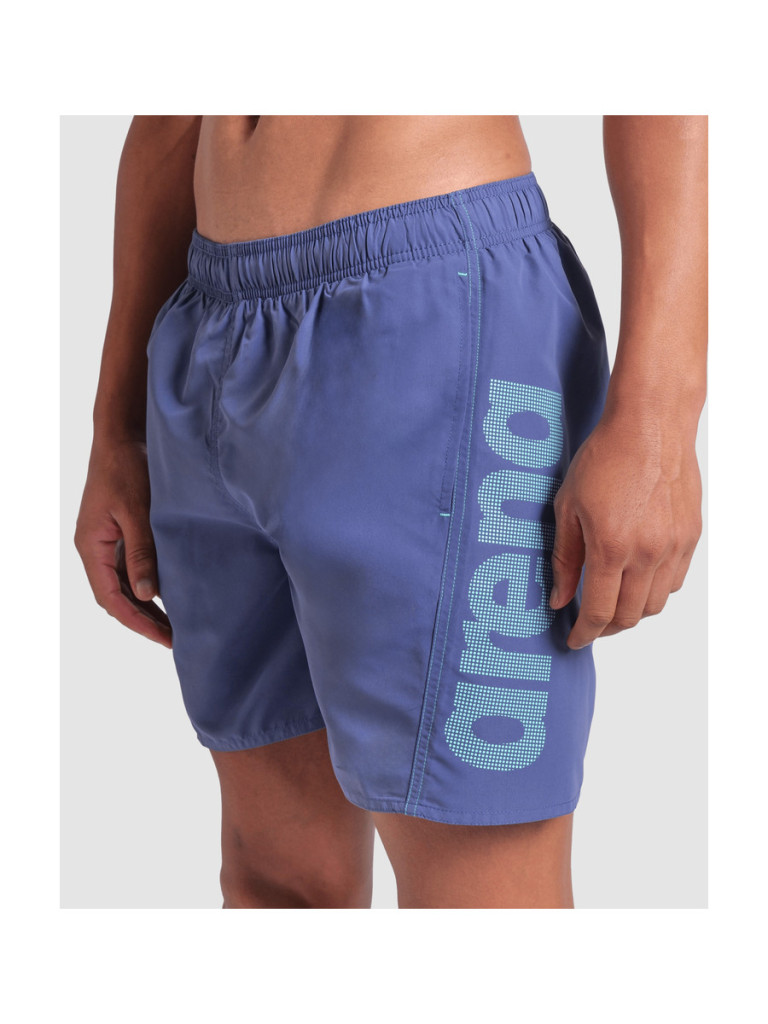 Мъжки плажни шорти Arena Fundamentals Arena Logo Boxer R - Future Dusk-Water