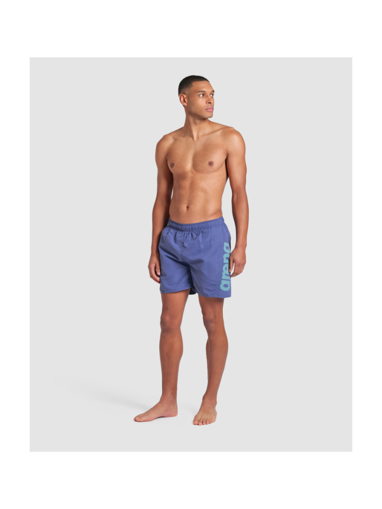 Мъжки плажни шорти Arena Fundamentals Arena Logo Boxer R - Future Dusk-Water