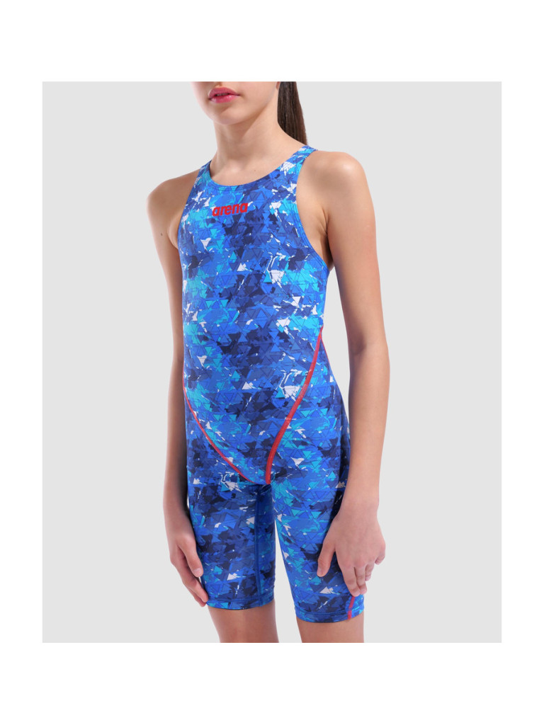 Детски състезателен бански Arena Powerskin ST Next Splashy Open Back - Splashy Multi