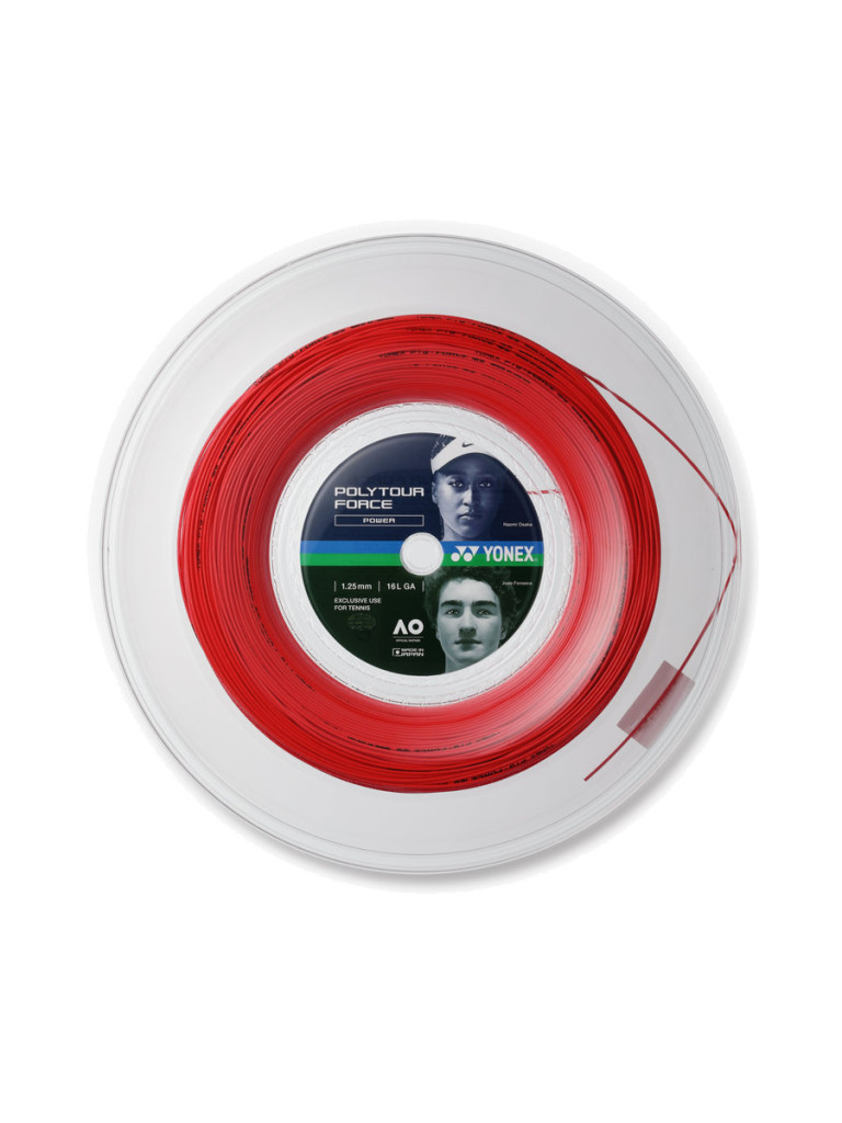 Ролка кордаж Yonex POLYTOUR FORCE 200 м - Bright Red