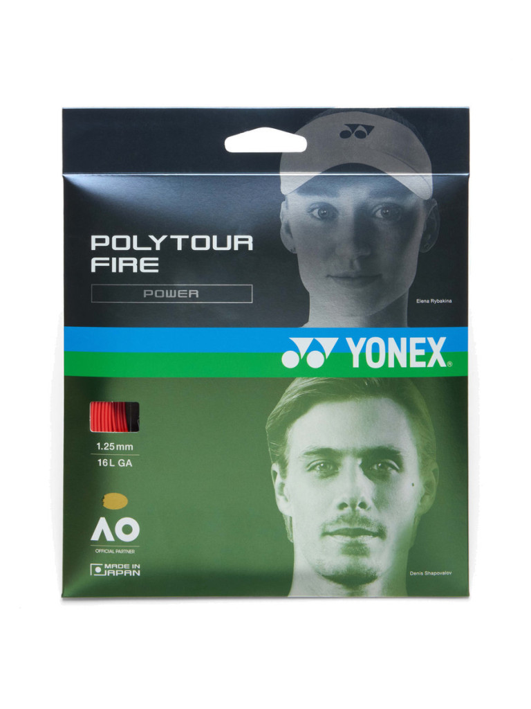 Тенис кордаж Yonex POLYTOUR FIRE 12 м - Red