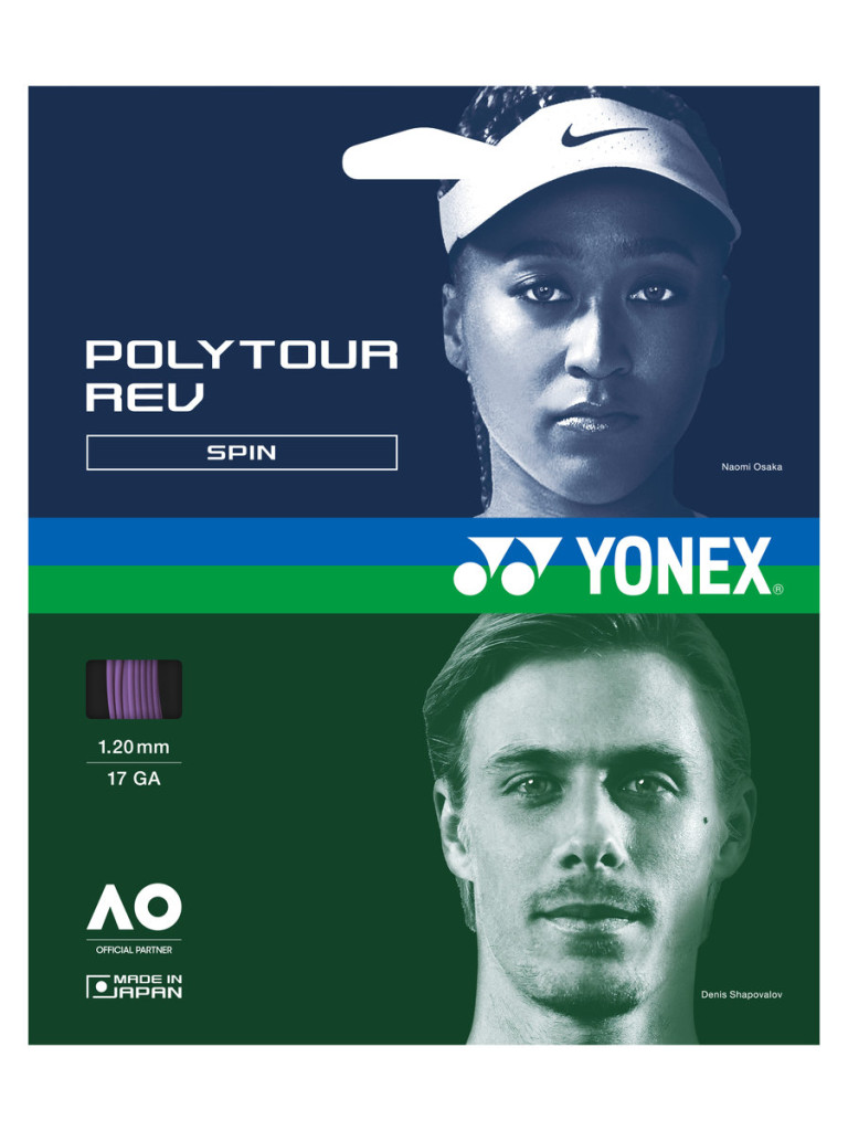 Тенис кордаж Yonex POLYTOUR REV 12 м - Purple