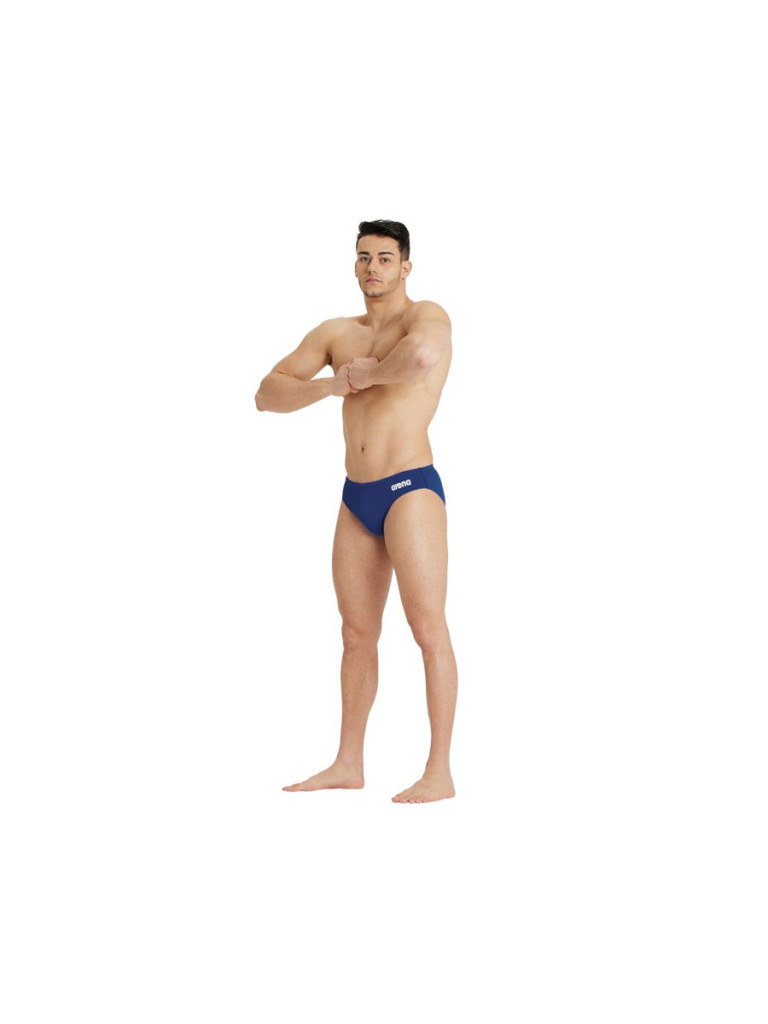 Мъжки бански слип Arena Solid Brief - Navy-White