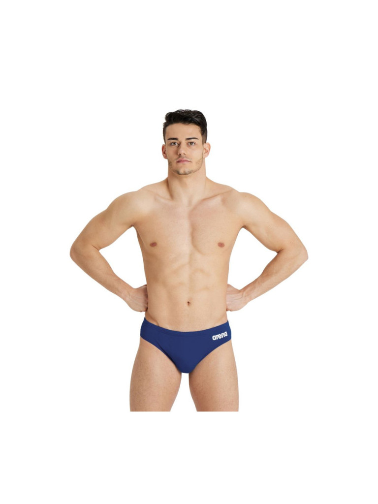 Мъжки бански слип Arena Solid Brief - Navy-White