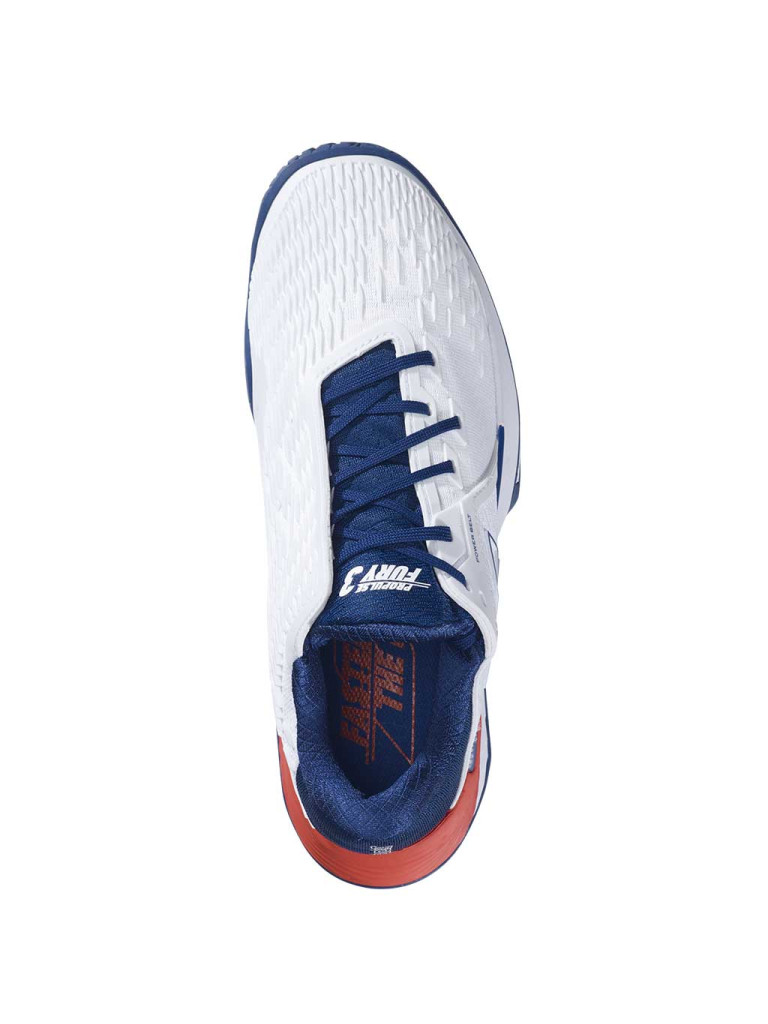 Babolat Propulse Fury 3 AC White / Estate Blue мъжки тенис обувки