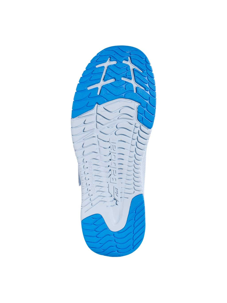 Babolat Pulsion Kid All Court Junior Tennis Shoes - White / Blue