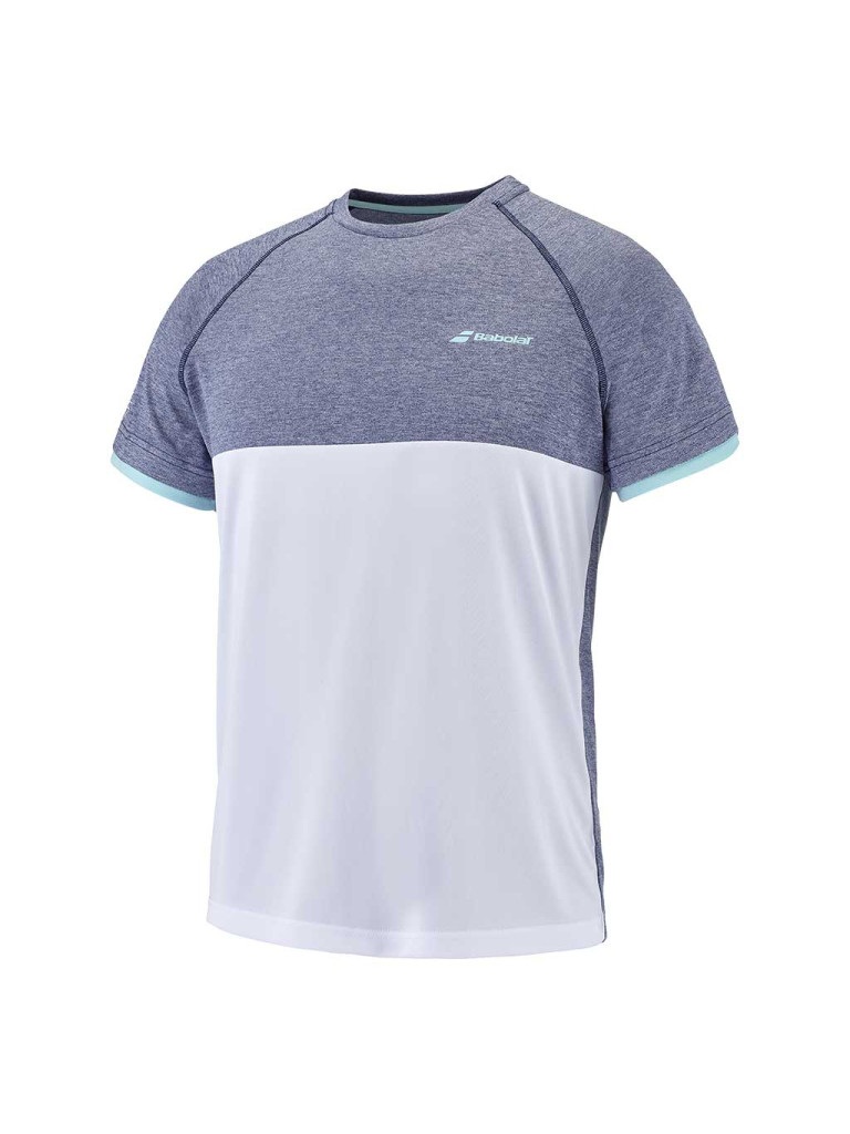 Тениска Babolat Play Crew Neck Tee Men White / Blue