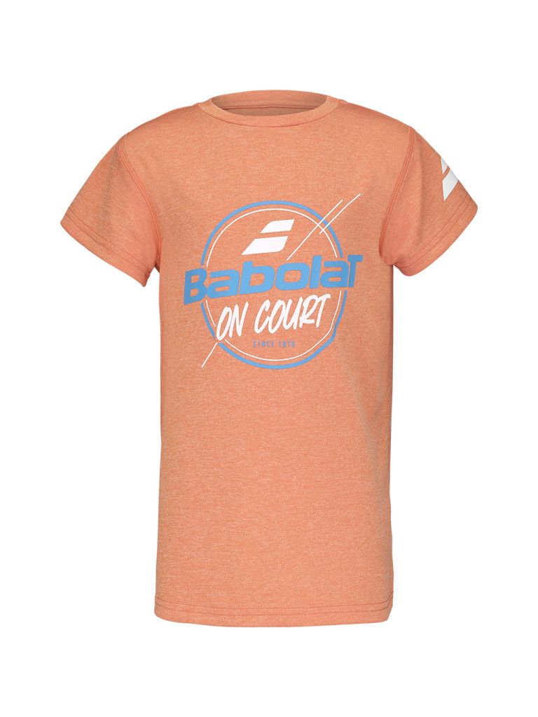 Детска тениска за момчета Babolat Exercise Graphic - Vibrant Orange