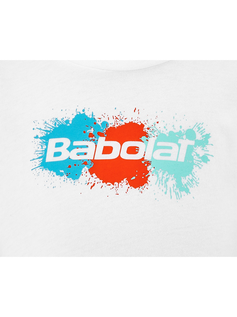 Babolat EXERCISE COTTON TEE GIRL WHITE тениска за момичета