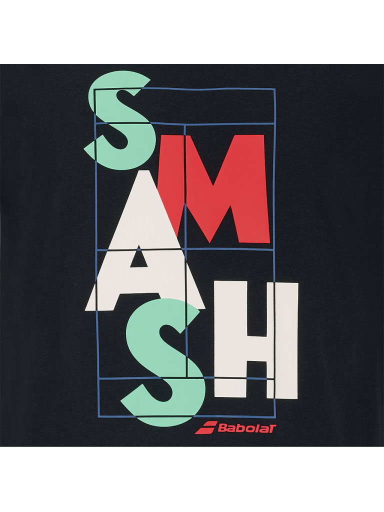 Babolat EXERCISE MESSAGE TEE BLACK мъжка тениска