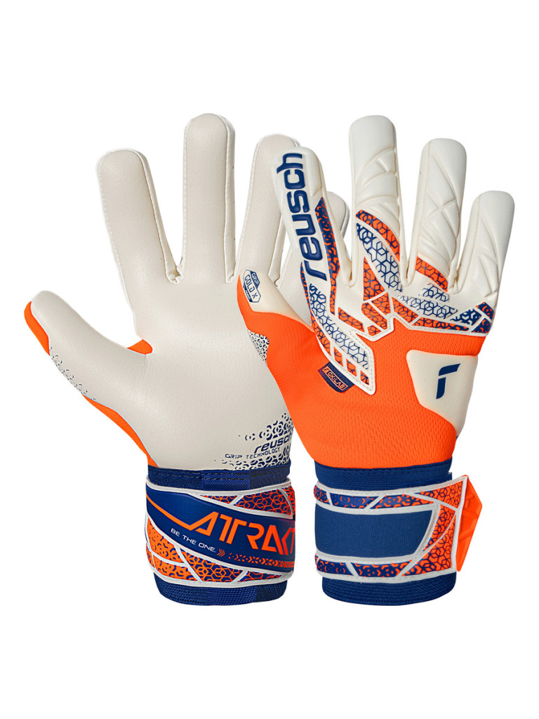 Вратарски ръкавици Reusch Attrakt Gold X NC 2025 - Orange-Blue-White